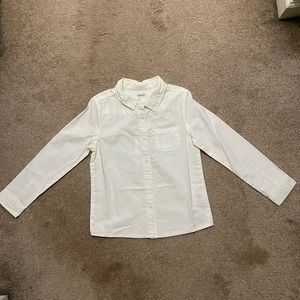 New with tags Gymboree kids white long sleeve button down size 5-6